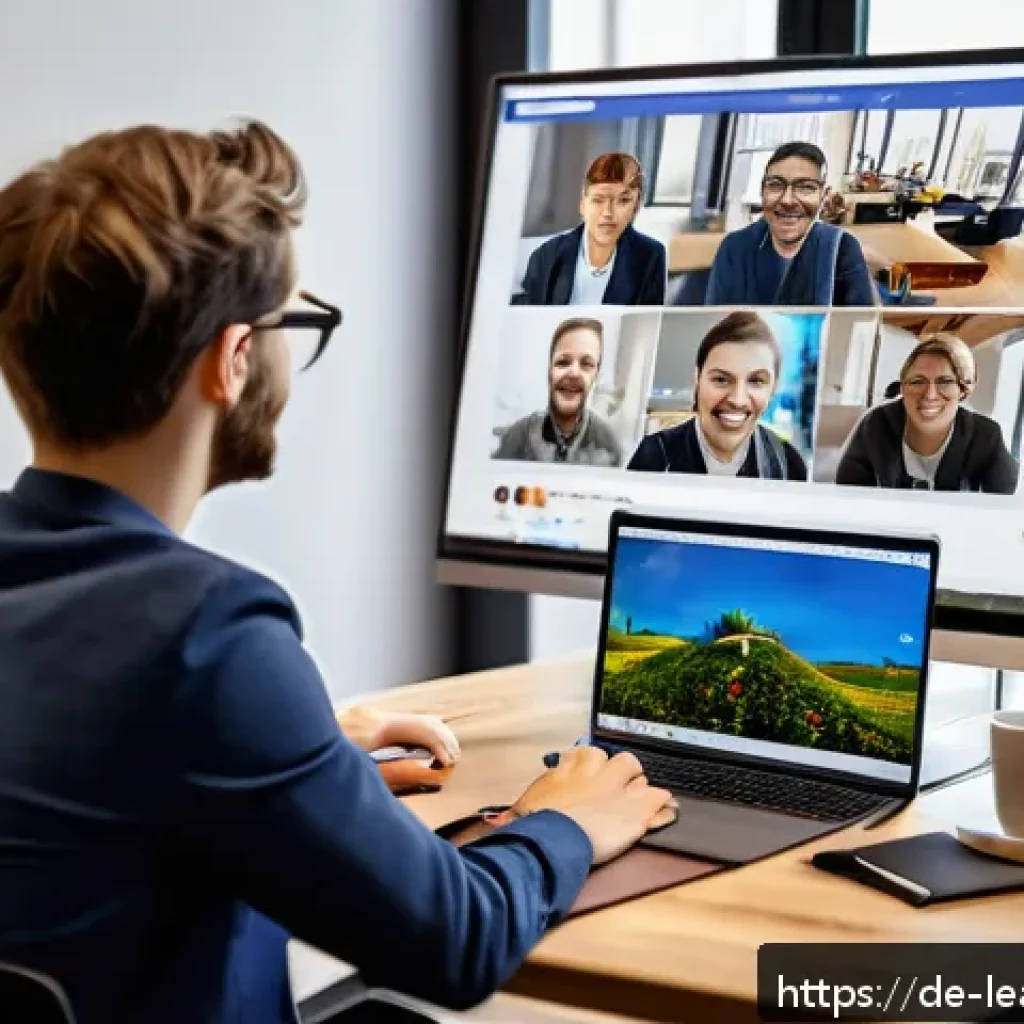 자기 주도 학습의 사회적 측면 - A diverse group of young professionals and students engaged in a vibrant virtual learning session vi...